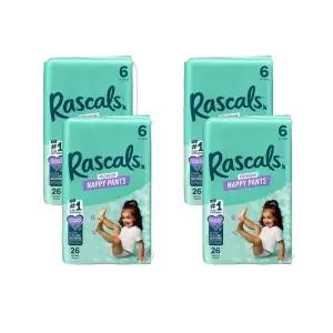 프리미엄 팬티 기저귀 6단계 점보형 4팩