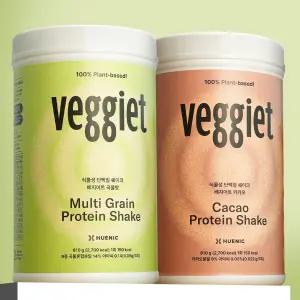1+1 휴닉 베지어트 식물성 단백질 파우더 쉐이크 완두콩 비건 곡물 카카오 810g 보틀