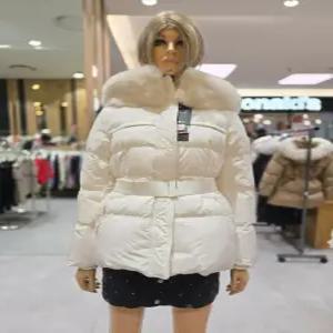 [에고이스트] 요크 다이아 퀼팅자수 벨티드 구스다운 점퍼  ER4TD-300