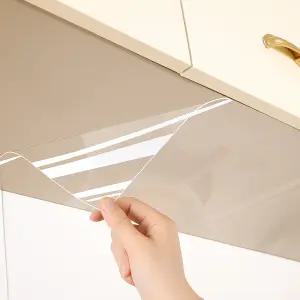 주방 기름때 방지 싱크대 타일 투명 시트지 무점착 오염방지 필름 5m