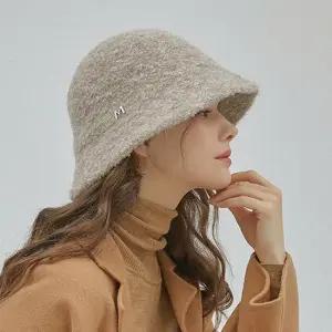 [최초가 85 000원] 세이린 울 블렌디드 부클 버킷햇