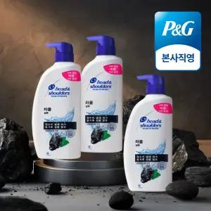 헤드앤숄더 차콜 정수리냄새 두피 샴푸 800ml 3개
