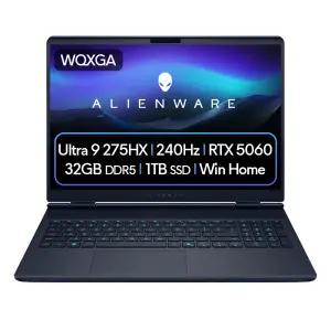 Dell 에일리언웨어 16X 게이밍 노트북 Ultra 9 275HX RTX5060 32GB 1TB WQXGA 240Hz Win11 Home DAC16251-WH03KR