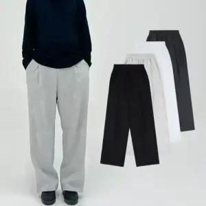 국내생산 라루루스튜디오 원턱 와이드 트레이닝 바지 남자 츄리닝 바지 키큰남자 키작남 남녀공용