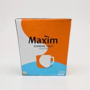 맥심 슈프림 골드 커피 믹스 스틱 13.5g 210T 사무실 믹스커피 간식