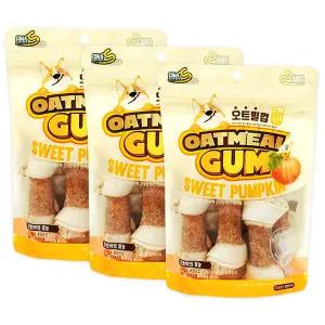 (국내생산)지나스 오트밀껌 단호박 M 260g X 3개