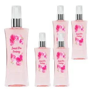 바디판타지 핑크 데일리 모이스춰 스위트 피 판타지 프래그런스 바디 스프레이 94ml 5개