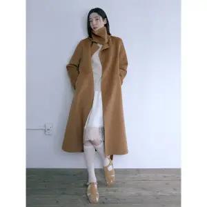 [ZOOC](신세계 사우스시티)(25년 겨울) 캐시미어 블렌디드 롱코트 넥 비죠워머 Z254MSG155