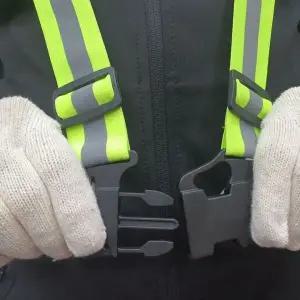 [하프클럽/]형광 반사조끼 한줄 세이프티 엑스밴드 그린 형광조끼