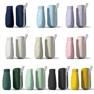 파우치 스퀘어 캡슐 우양산 튼튼한우산 암막 미니우산 종이케이스 5단우산 uv차단 10colors