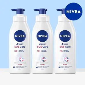 니베아 SOS 케어 바디로션 400ml 3개