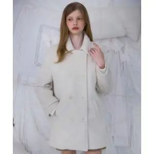 ROSEFRANTZ Two-button Wool Half Coat Ivory