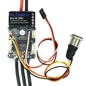 [호환품]FLIPSKY 전기 스케이트보드 스쿠어 Ebike용 알루미늄 양극 산화 방열판 전원 단추 베이스 VESC_6_M