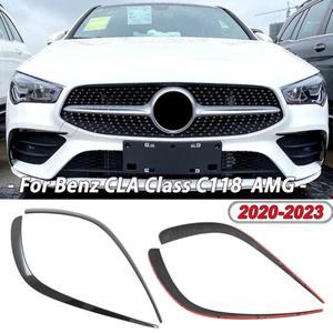 [호환품]메르세데스 벤츠 호환 CLA 클래스 C118 AMG 호환 호환 - 용 자동차 앞 범퍼 스포일러 스플리터 에