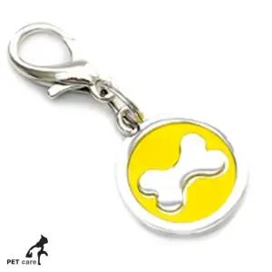 고품질 인식표 이름표 뼈 고반사 붕어고리형 강아지 (WFJQMO7)