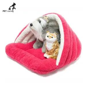 고품질 극세사 양털형 레드 동굴하우스 (WFJQNOL)