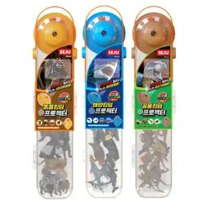 킹덤 동물 해양 공룡 피규어 미니 빔 프로젝터