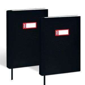 [미국배송] 첼 블랙 패브릭 북 커버 6인치 X9 신축성 및 재사용 가능한 책 보호대 2팩