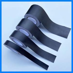 1/2PC 탄소 섬유 자동차 스티커 붙여 넣기 보호 스트립 자동차 씰 백미러 안티 스크래치 테이프 방수 보호