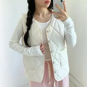 [더봉]시즌오프 세일 다이아 퀄팅 패딩 누빔 조끼 2907