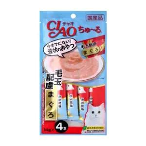 4p 츄루 간식 고양이 참치 챠오 14g 헤어볼 x (WFJR4RD)