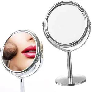 원형책상거울 사무실 학생 회전가능 녹슬지않는 뷰티거울 고화질 (WFJ6YP0)