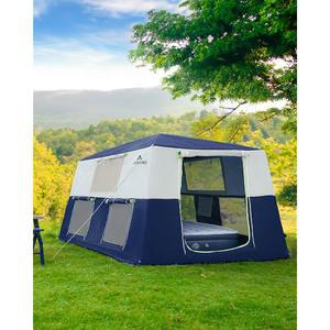 코라니 14.1피트 x 6.5피트 9인치 캠핑용 풍선 텐트, 휴대용 6/8피트 / 10인용 에어 방수 방풍 쉬운 설치 대형 가족 문 2개, 창문 6개, 모기장 스크린