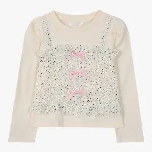 [로엠걸즈] 도트 뷔스띠에 티셔츠 RGLA2614P [P003744359]