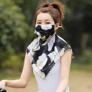 골프 햇빛가리개 쉬폰 마스크 스카프 다용도마스크 (WFJ68GY)