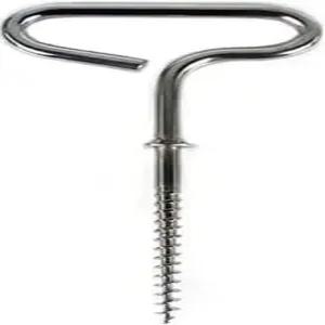 Qinwu XXHong 얼음 낚시 텐트 페그 스테인리스 스틸 나선형 드릴 네일 나사 쉘터 스테이킹 오거 캠핑용 1팩