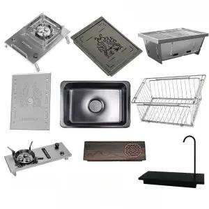 캠핑 바베큐 테이블 매쉬망 그리들 훈제 다목적 컴팩트