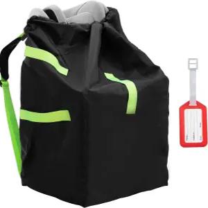 Zihvfzu 방수 카시트 여행 가방 비행기 및 항공 여행에 적합 내구성이 뛰어난 쿠션 백팩 디자인 유모차