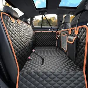 반려견용 뒷좌석 익스텐더 단단한 바닥이 있는 뒷좌석용 반려견 카시트 커버 500파운드 프로텍터 방수 해먹
