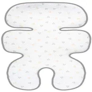 마니토 클린 기본 3D 메쉬 시트 패드/쿠션/라이너 유모차 및 카시트(삼각형 노란색)