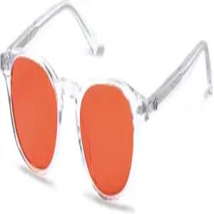 선셋 렌즈가 장착된 라 옵틱스 클라이드 프레임 - 과학 기반 블루 라이트 글래스가 수면의 질을 높입니다