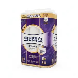 크리넥스 데코 앤 소프트 3겹 40m X 30개입 1개
