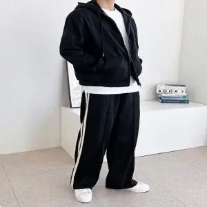 남성 커플 오버핏 투웨이 후드집업 세트 ON-SET-QWFGOPVO