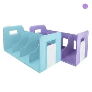 [하프클럽/]라벤더 색상 4단 책장 정리 선반 서재 책꽂이 사무용