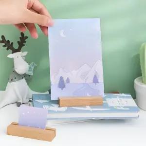 원목 카드 명함 꽂이 사진 엽서 거치대 메모 홀더 카드꽂이 메모꽂이