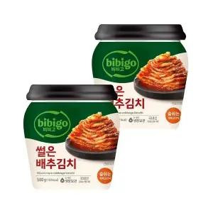 [CJ제일제당]비비고 썰은배추김치 용기 500g x2개
