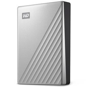 웨스턴 디지털 4TB My Passport Ultra for Mac Silver 휴대용 외장 하드 드라이브 HDD, USB-C 및 USB 3.1 호환 - WDBPMV0040BSL-WESN