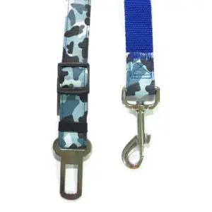 밀리터리 안전벨트 토리 강아지 차량용 블루 B066 (WFJ7U7A)