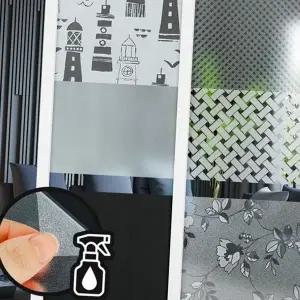 창문 필름 무점착 암막 유리창 창문 시트지 자외선 차단 블라인드 인테리어 스티커 사생활 가림막 정전기