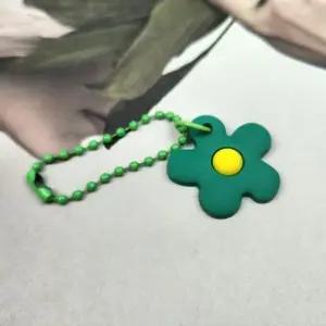 컬러 플라워 키링 그린 가방 데이지 꽃 키홀더 (WFK90D7)
