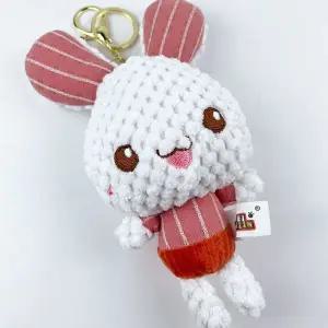 토끼 스트라이프 뜨개질 인형 키링 W91A2AF