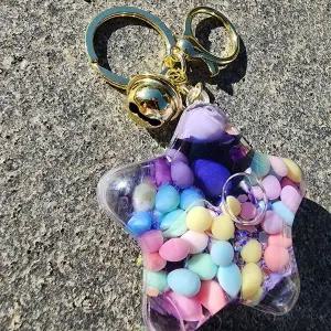 보라 워터볼 키링 방울 열쇠고리 WB77F9A