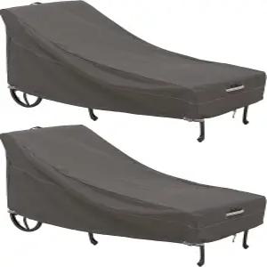 클래식 액세서리 라벤나 방수 86인치 파티오 체이스 라운지 의자 커버 2팩 가구