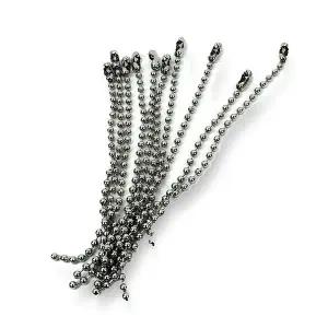 10cm군번줄 열쇠고리 재료 줄 벌크 볼 WED0406