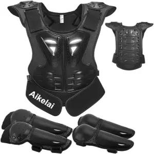 가슴 보호대 먼지 자전거 기어 및 팔꿈치 무릎 오토바이 모터크로스 보호 장비 소년 소녀용