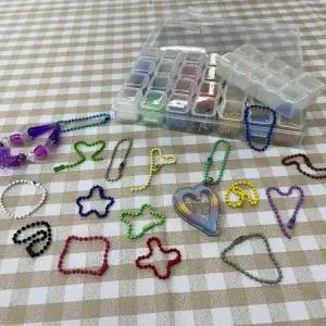 볼체인 12cm 군번줄 10P 비즈키링 컬러 WFFNPCM